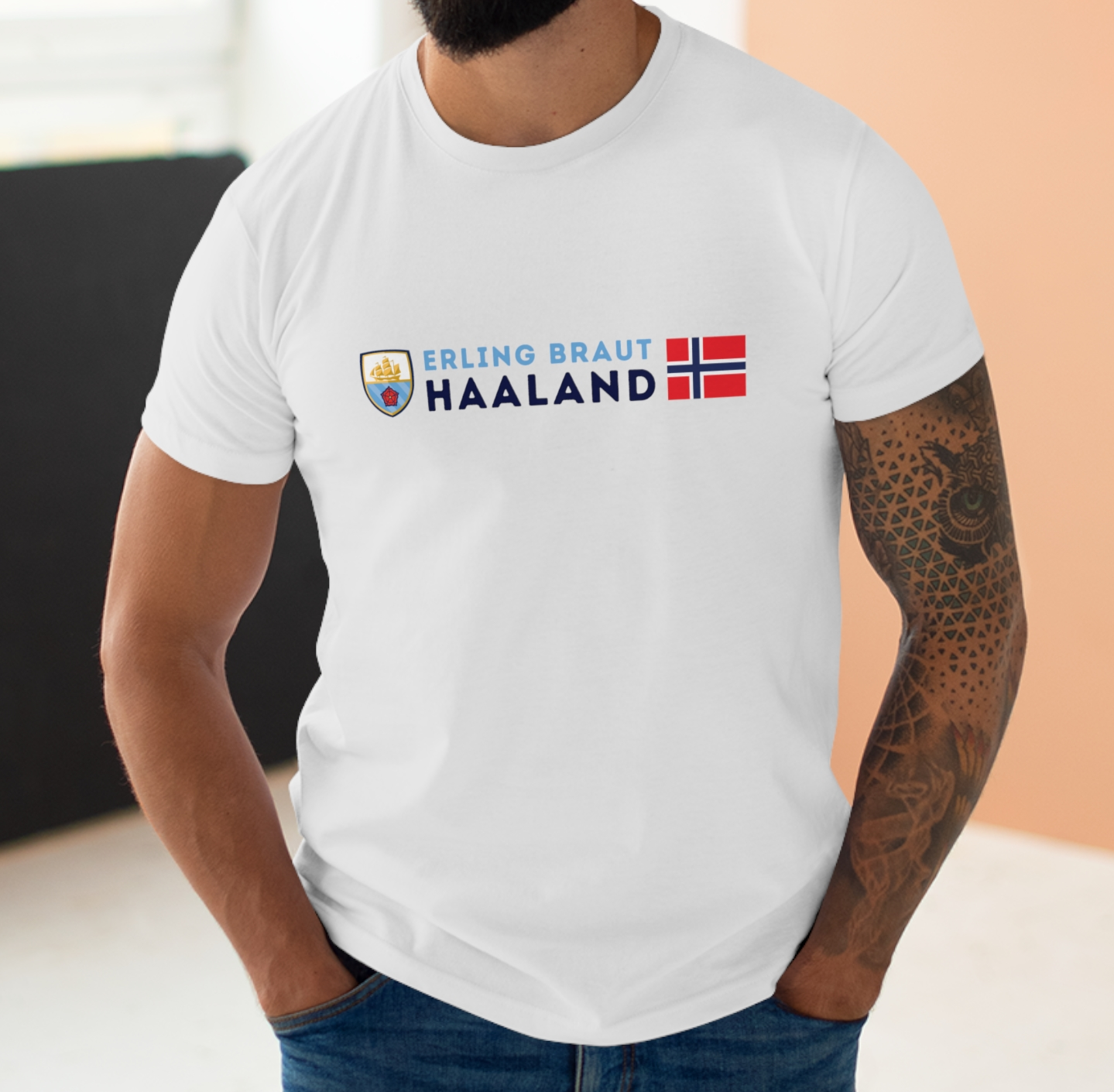 Man City - Erling Braut Haaland - Mens T-Shirt