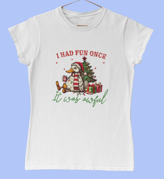 I Had Fun Once Funny Christmas T-Shirt