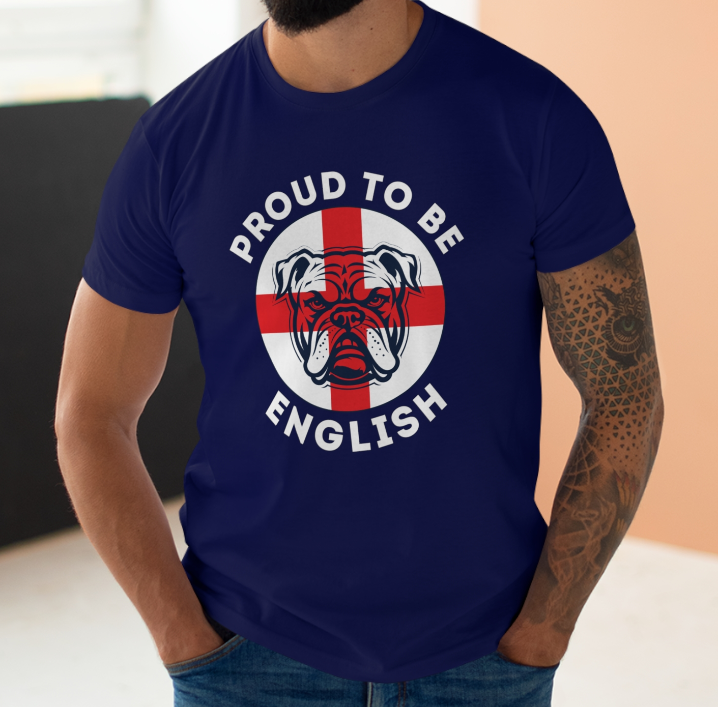 England Bulldog Proud To Be English T-Shirt