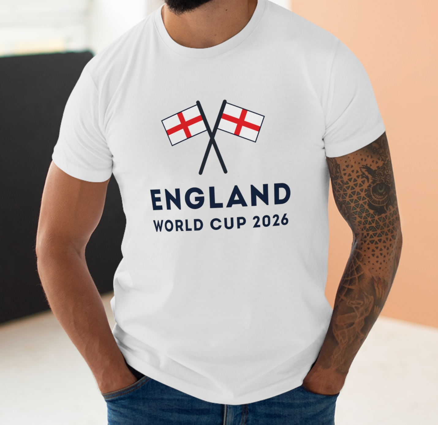 English Flags World Cup 2026 T-Shirt