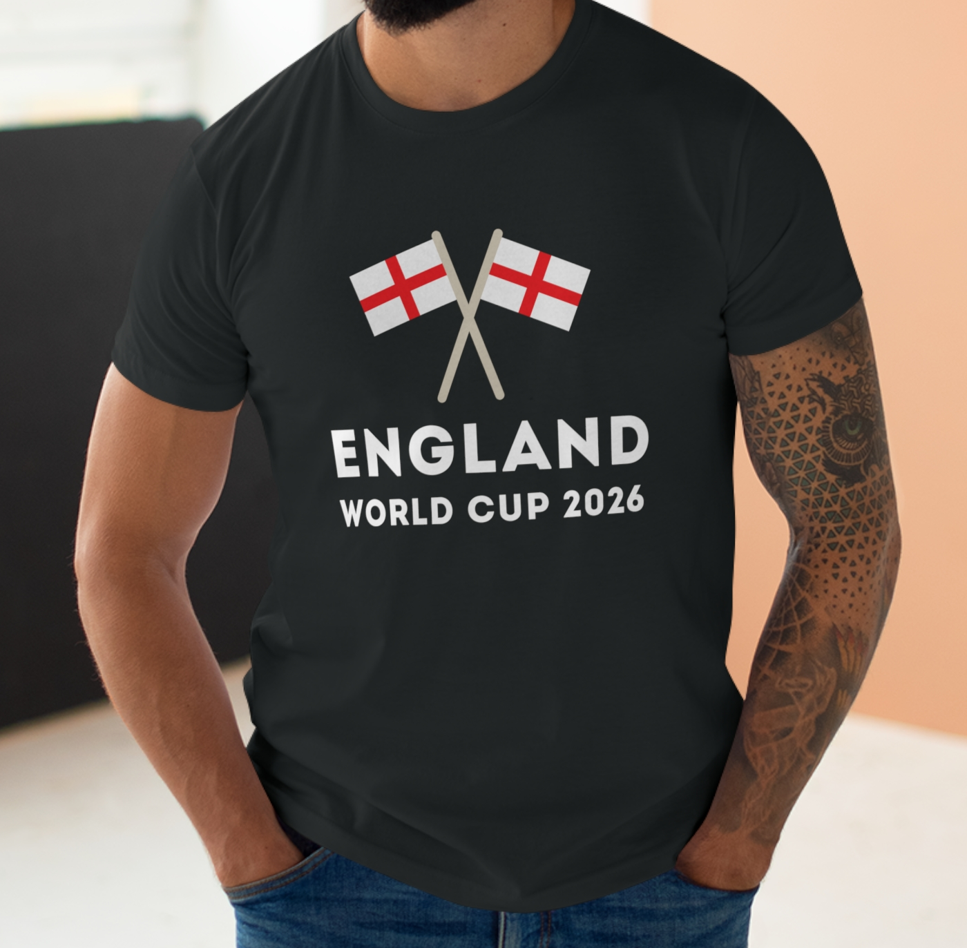 English Flags World Cup 2026 T-Shirt