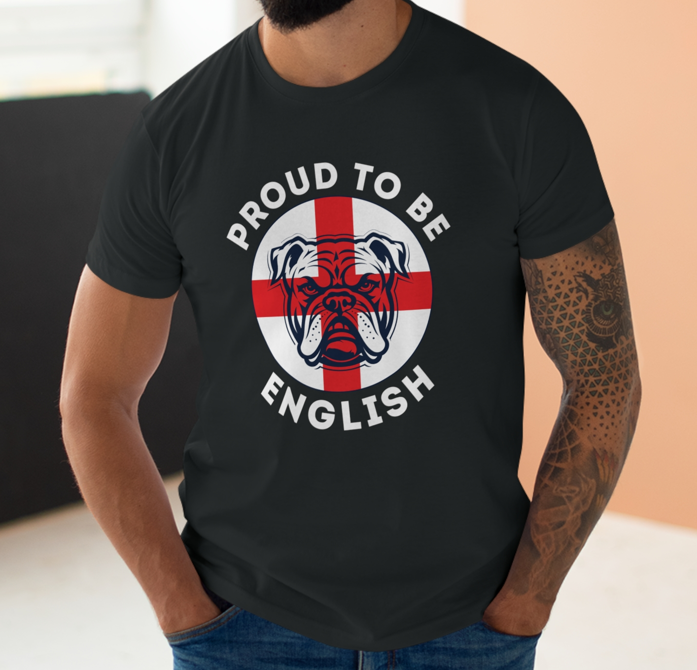 England Bulldog Proud To Be English T-Shirt
