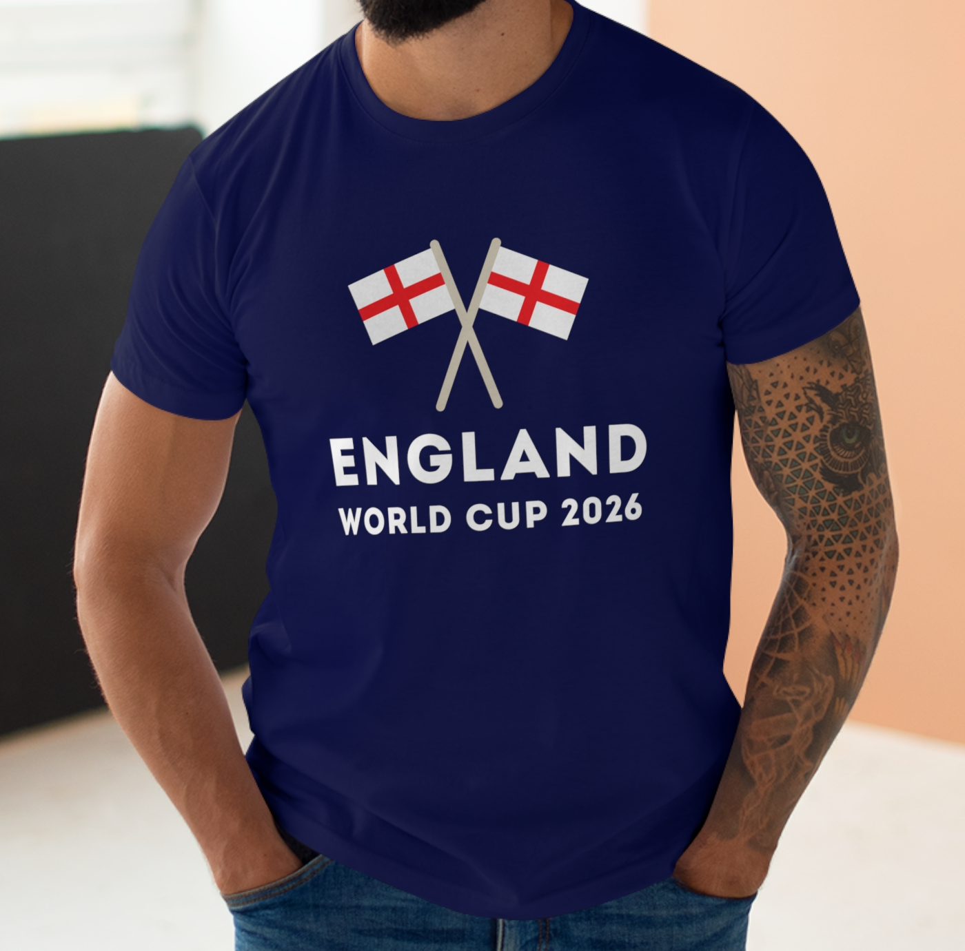 English Flags World Cup 2026 T-Shirt