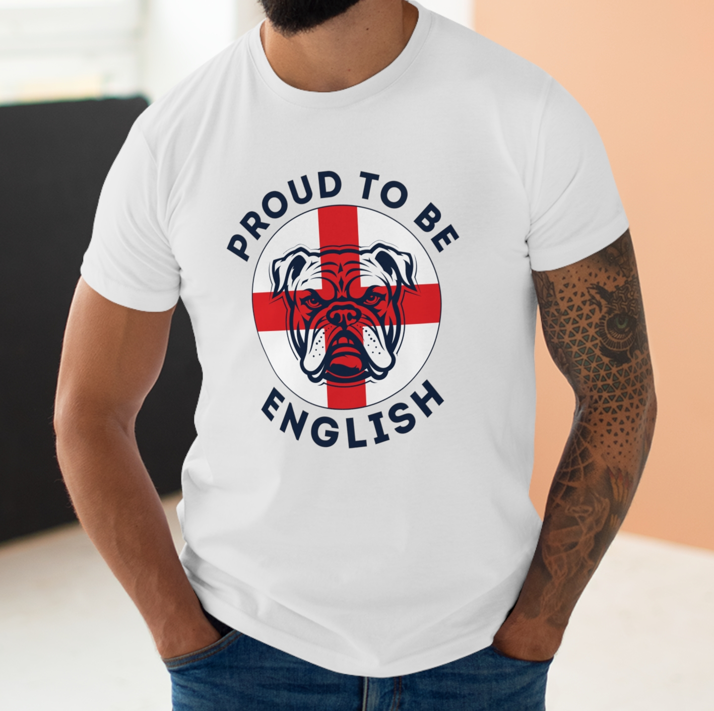 England Bulldog Proud To Be English T-Shirt