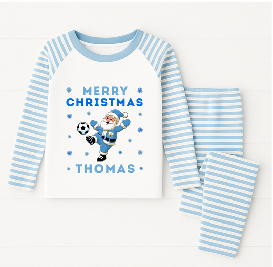 Kids Personalised Man City Pyjamas