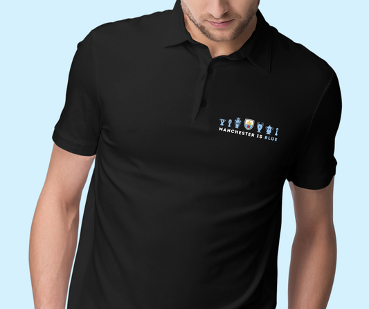 Man City Trophies - Manchester Is Blue - Mens Polo Shirt