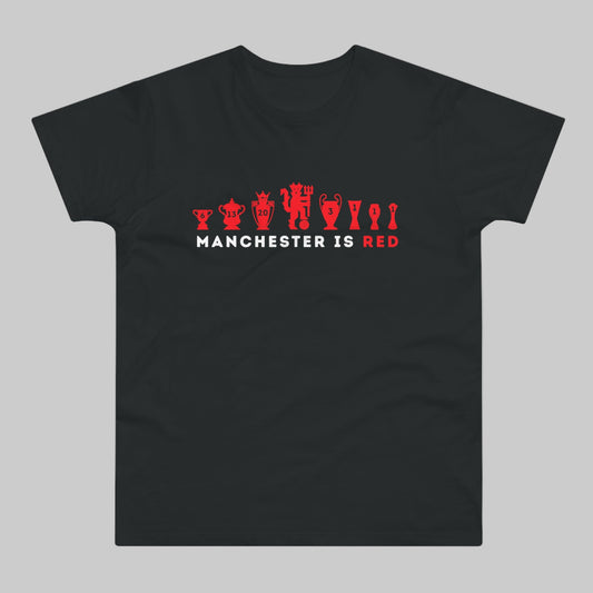 Man United Trophies - Manchester Is Red  - Mens T-Shirt