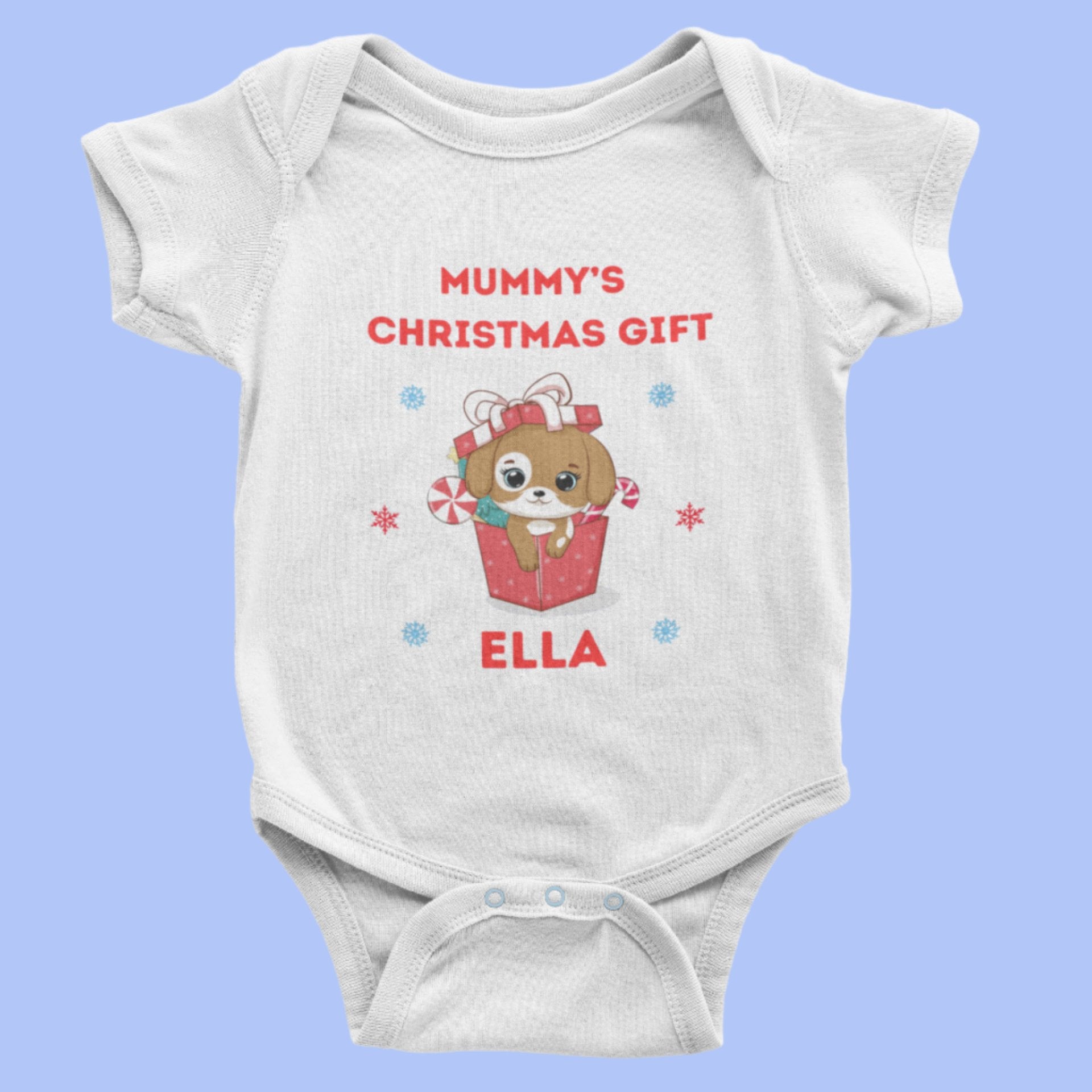 Mummy's Christmas Gift Personalised Baby Vest