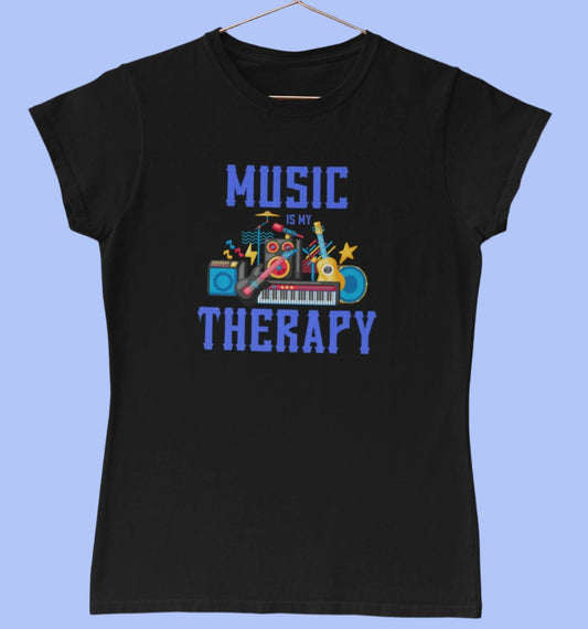 Ladies Music Therapy T-Shirt