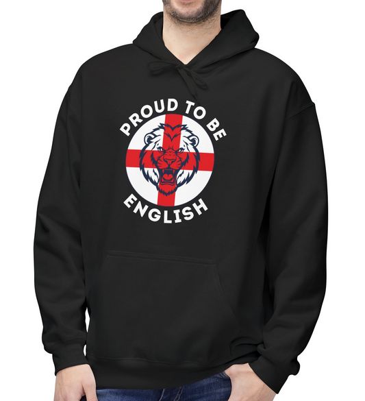 England Lion - Proud To Be English - Mens Hoodie