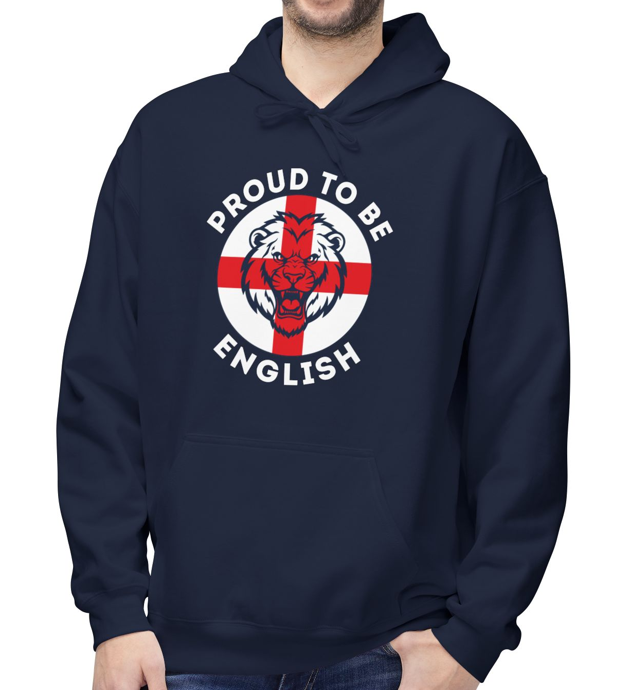 England Lion - Proud To Be English - Mens Hoodie
