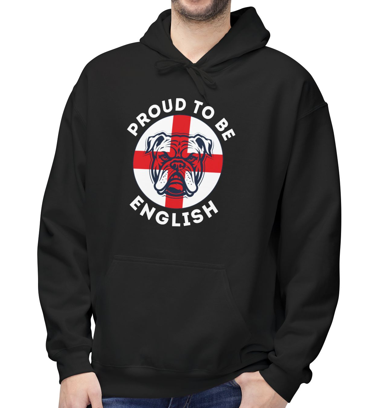 England Bulldog - Proud To Be English - Mens Hoodie