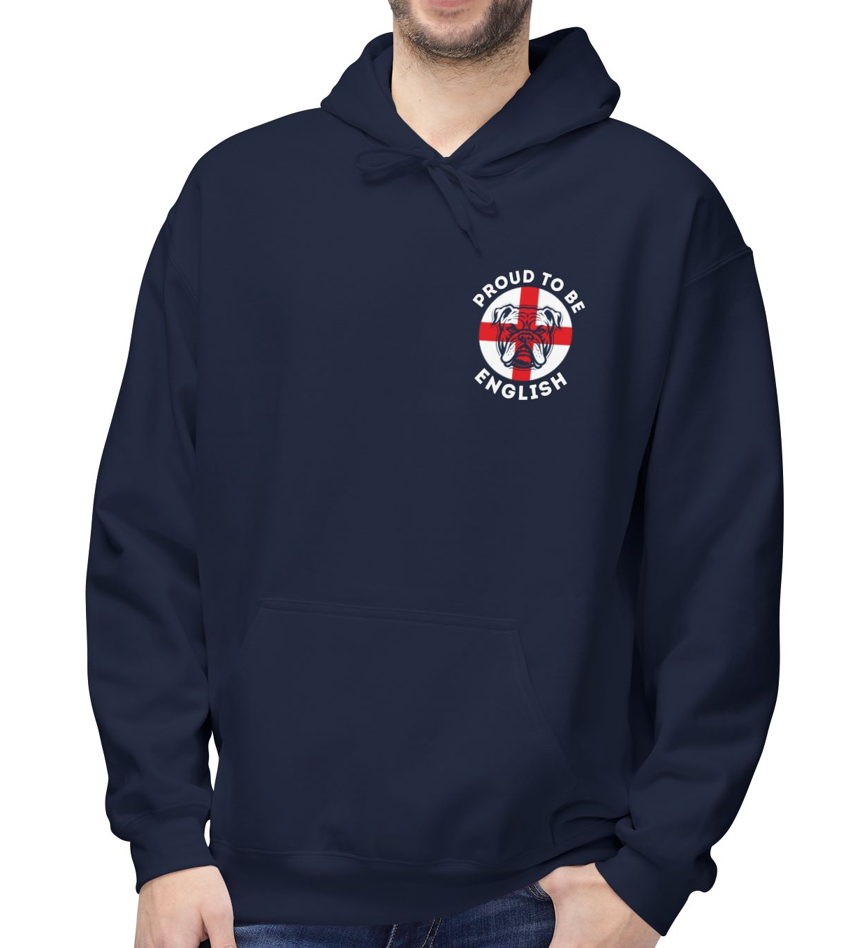 England Bulldog - Proud To Be English - Mens Hoodie