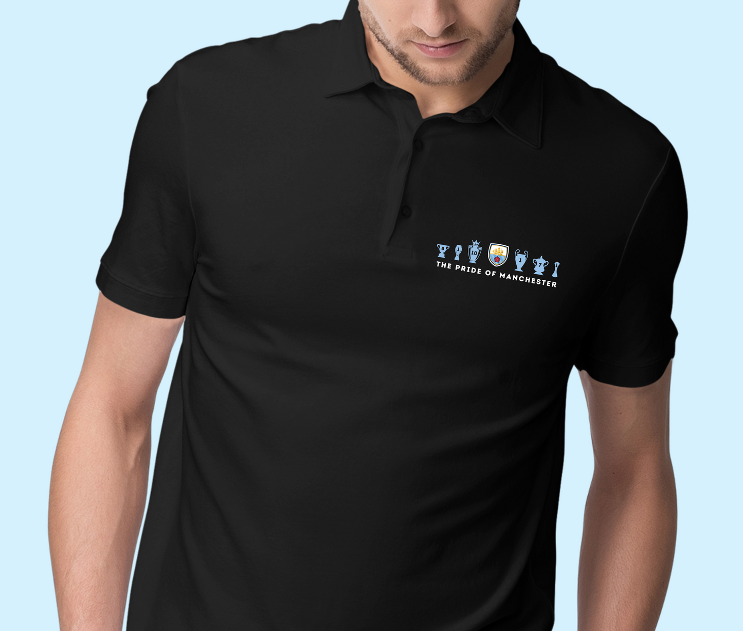 Man City Trophies - The Pride of Manchester - Mens Polo Shirt