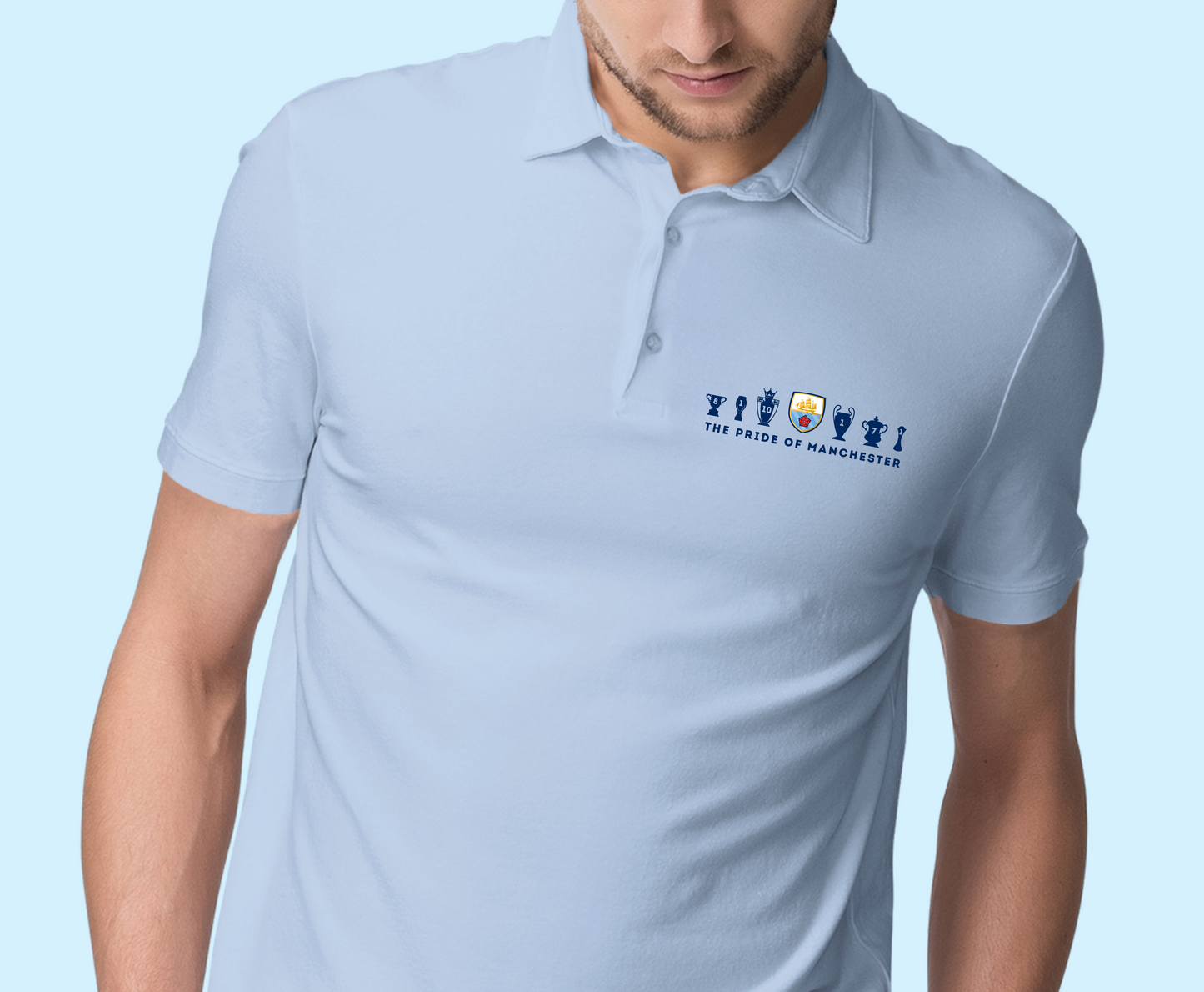 Man City Trophies - The Pride of Manchester - Mens Polo Shirt