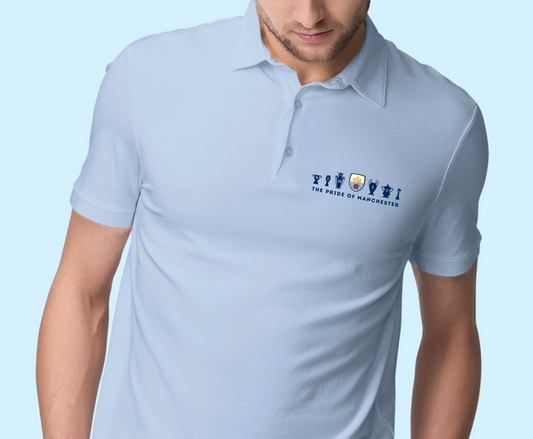 Man City Trophies - The Pride of Manchester - Mens Polo Shirt