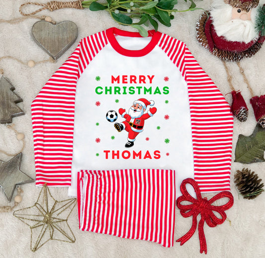 Kids Personalised Sunderland Christmas Pyjamas