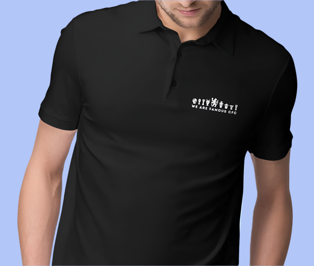 Chelsea We Are Famous CFC Trophies Polo Shirt