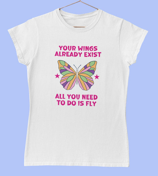 Motivational Butterfly Quote T-Shirt